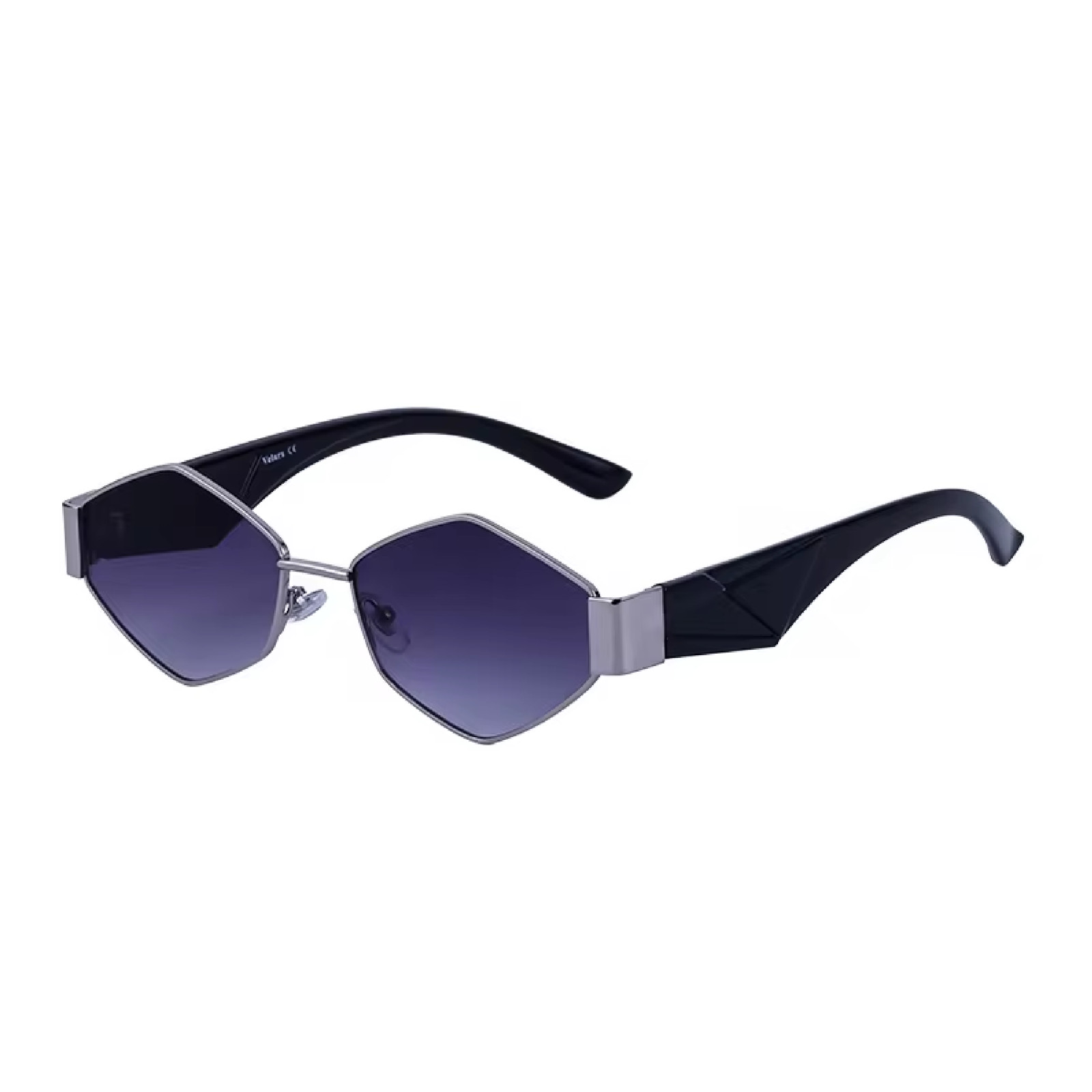 Sunglasses Unisex Polarized UV400 Lenses Vintage Style Metal Frame Diamond Shape