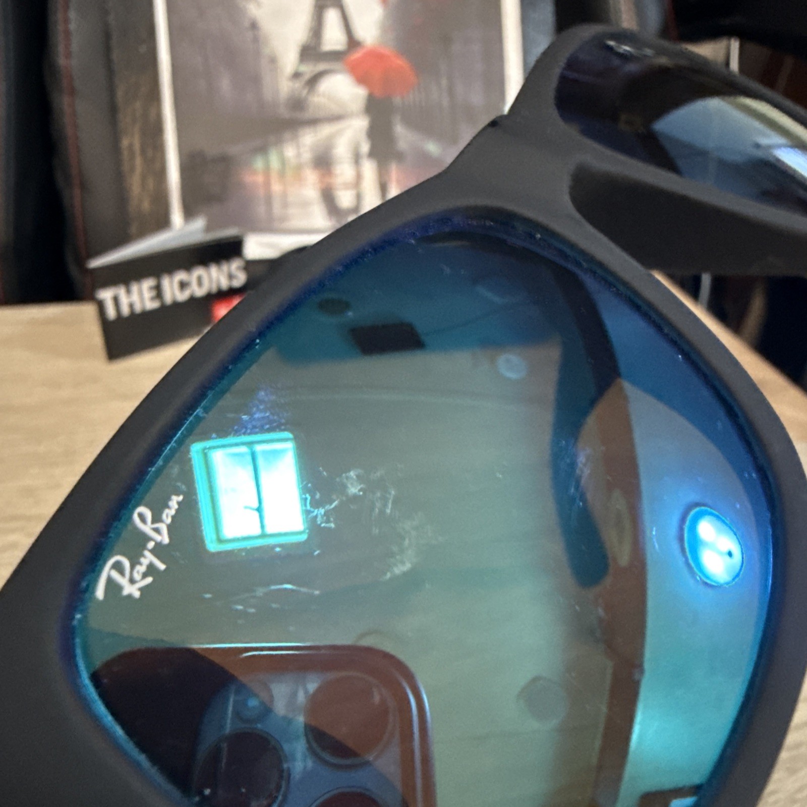 RayBan 4165 Justin 622/55 Matte Black/ Blue Mirror 54mm