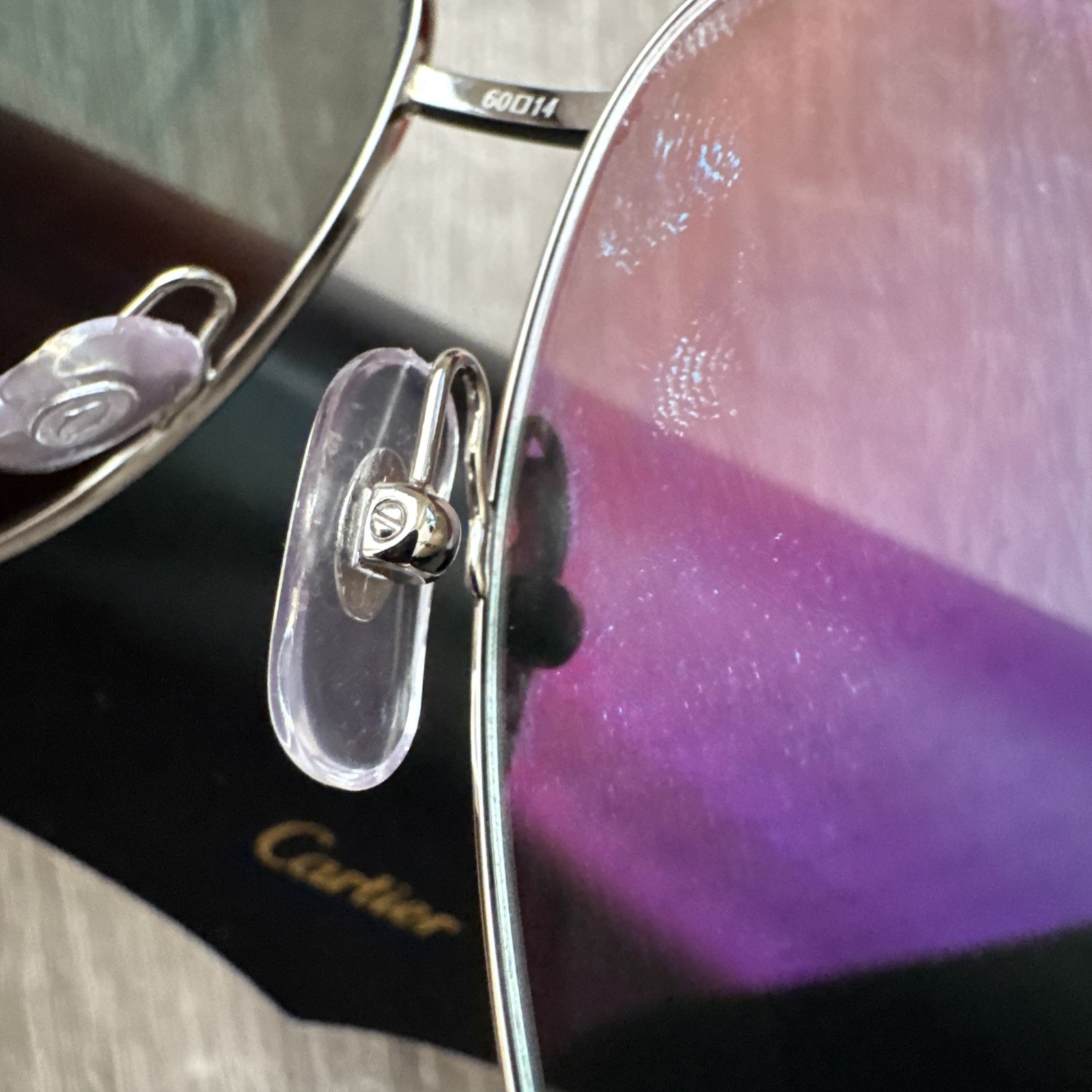 PREMIERE C DE CARTIER SILVER PILOT SHAPE ZEISS SUNGLASSES CT0110S 004 NEW $1425