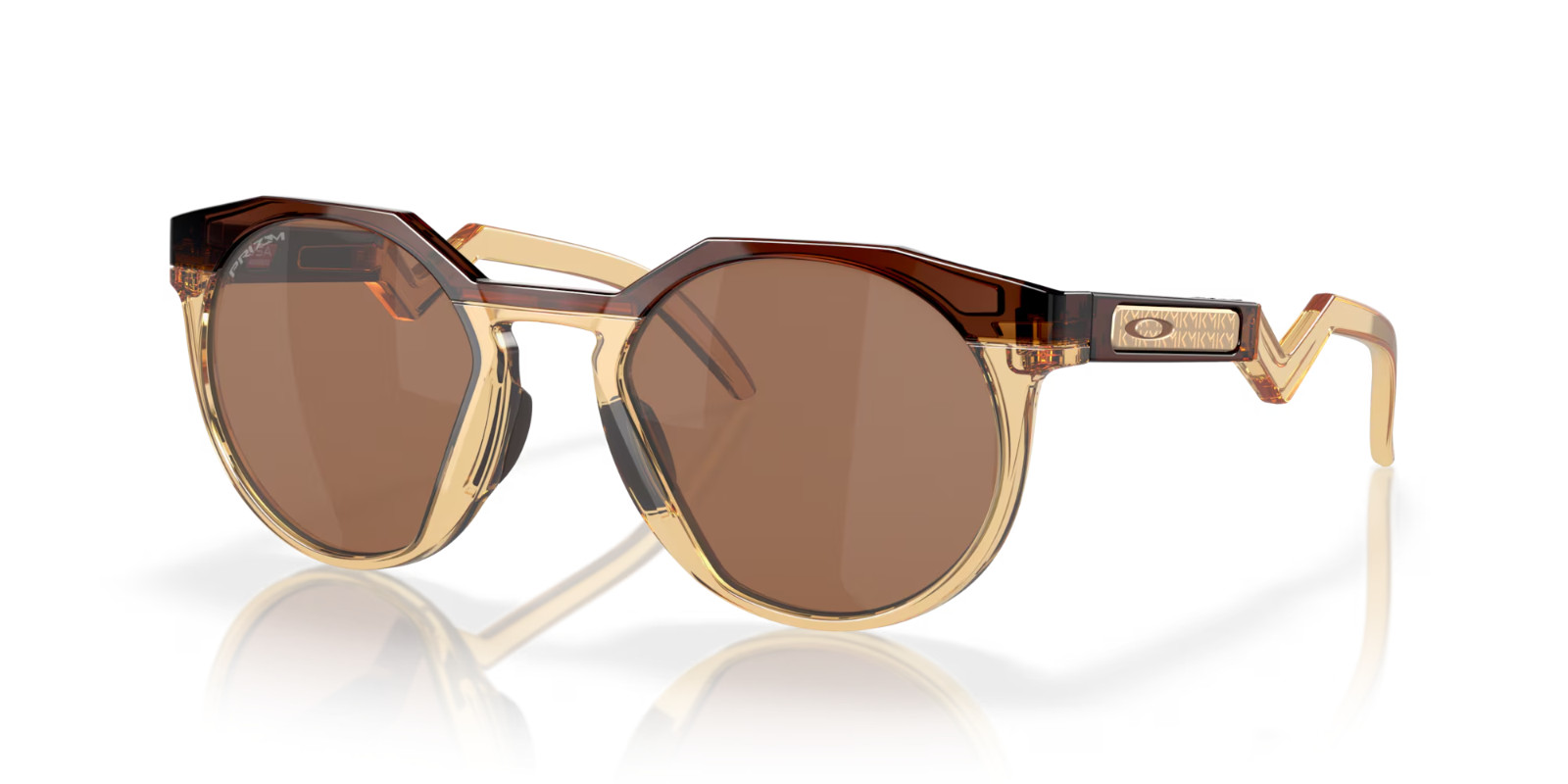 Oakley HSTN Mbappé Sunglasses OO9242-0752 Dark Amber W/ PRIZM Tungsten Lens