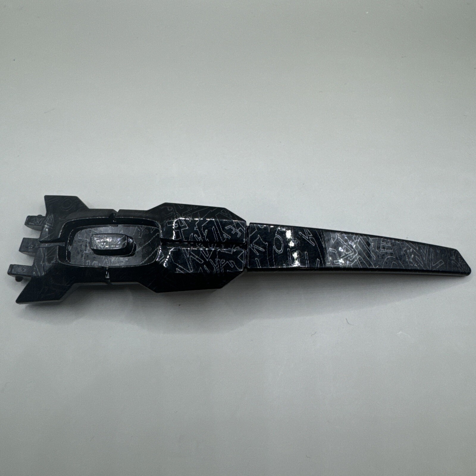 Oakley Oil Rig II Polished Black W/Silver Ghost Text OEM Right Replacement Arms