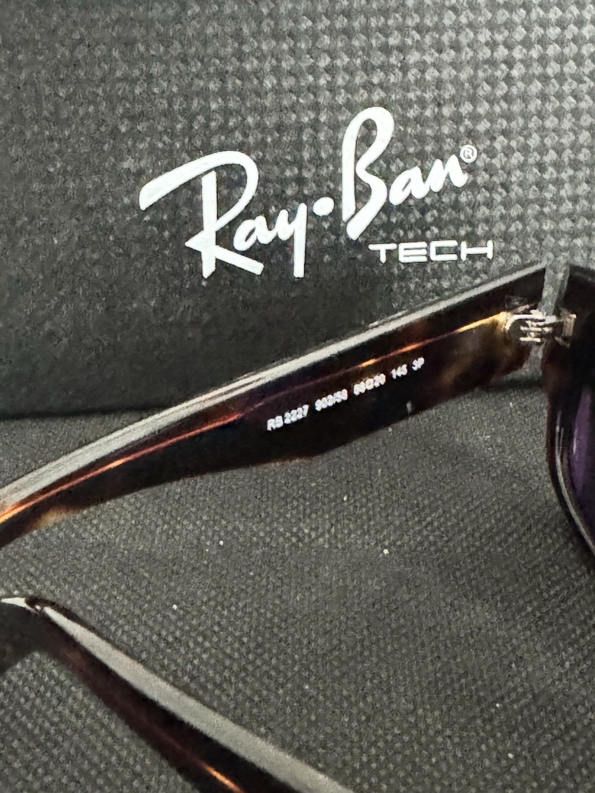 Ray-Ban RB8227 Men’s Rectangle Polarized Sunglasses Tortoise Brown Green