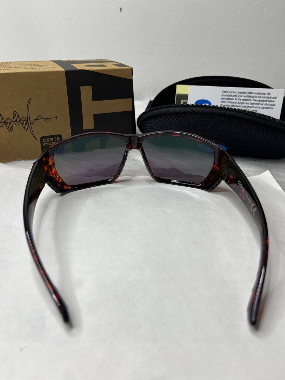 NEW Costa Del Mar Tuna Alley Blue Mirror 580P Polarized Tortoise HOT TREND