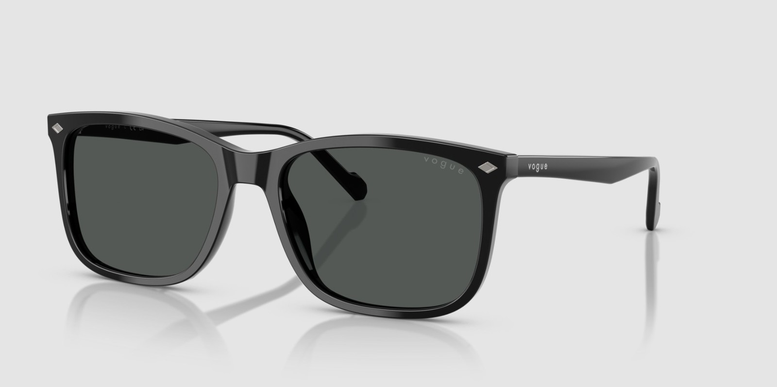 VOGUE VO5618S W44 87 Black Dark Grey 57 mm Men’s Sunglasses