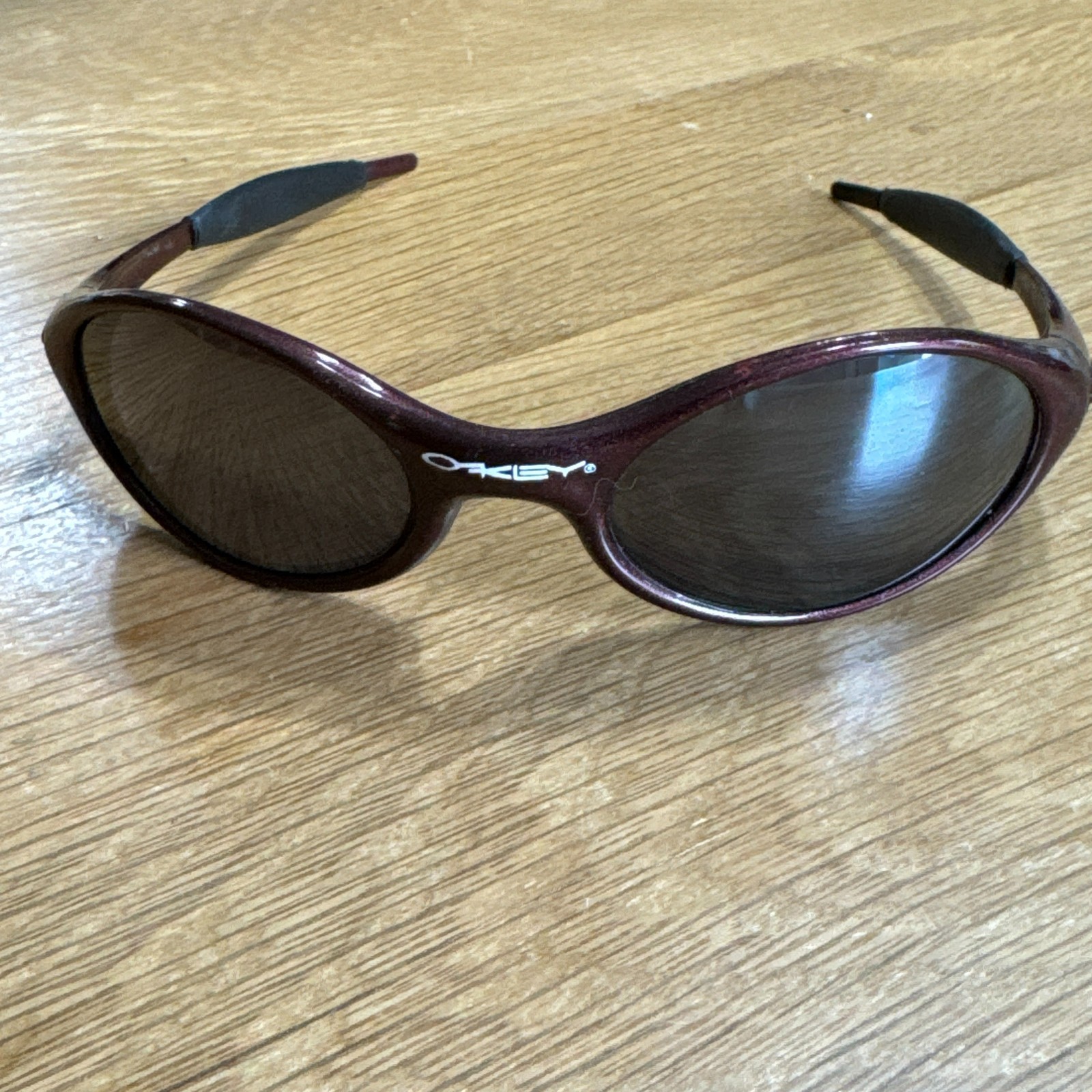 Vintage Oakley Jacket Sunglasses Burgundy Y2K 90’s Made in USA