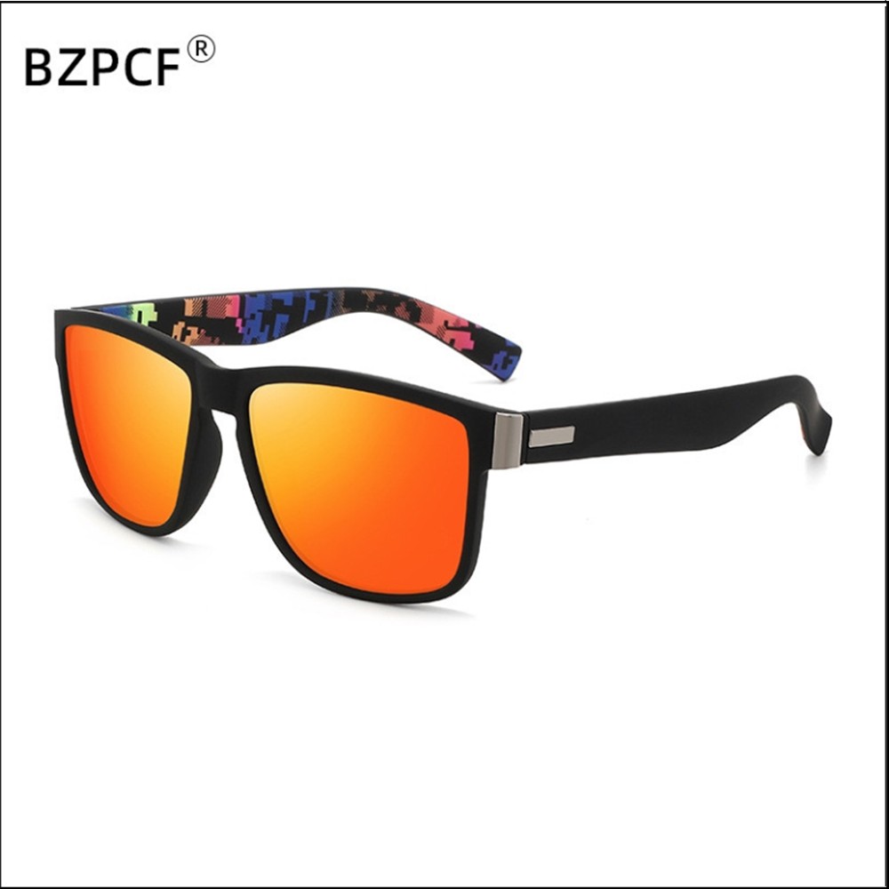 Men Women Tinted Myopia Nearsighted Glasses Square Frame Sunglasses -0.5 to -6.0