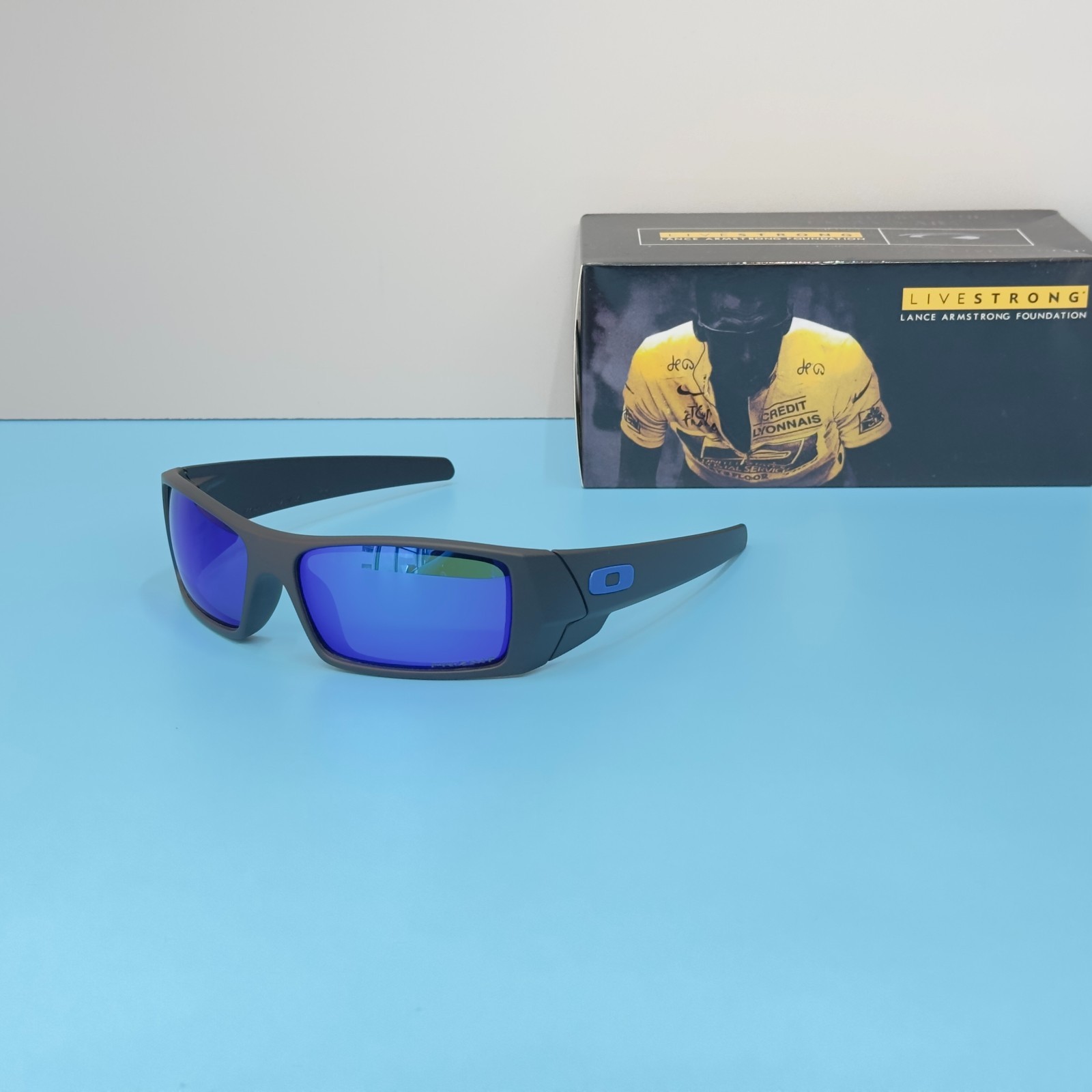 Oakley Gascan OO9014 Black Frame Prizm Sapphire Sunglasses New w/ Box
