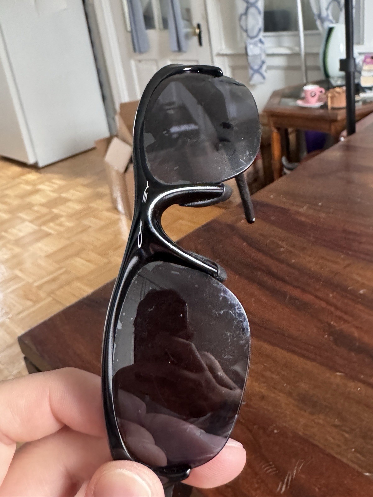 Oakley Half Jacket 1.0 Vintage Y2K Black Polished Iridium Sunglasses Made in USA