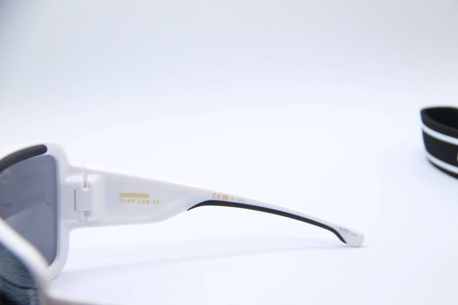 NEW CARRERA FLAGLAB 15 VK6T4 WHITE BLACK AUTHENTIC SUNGLASSES W/CASE 99-01