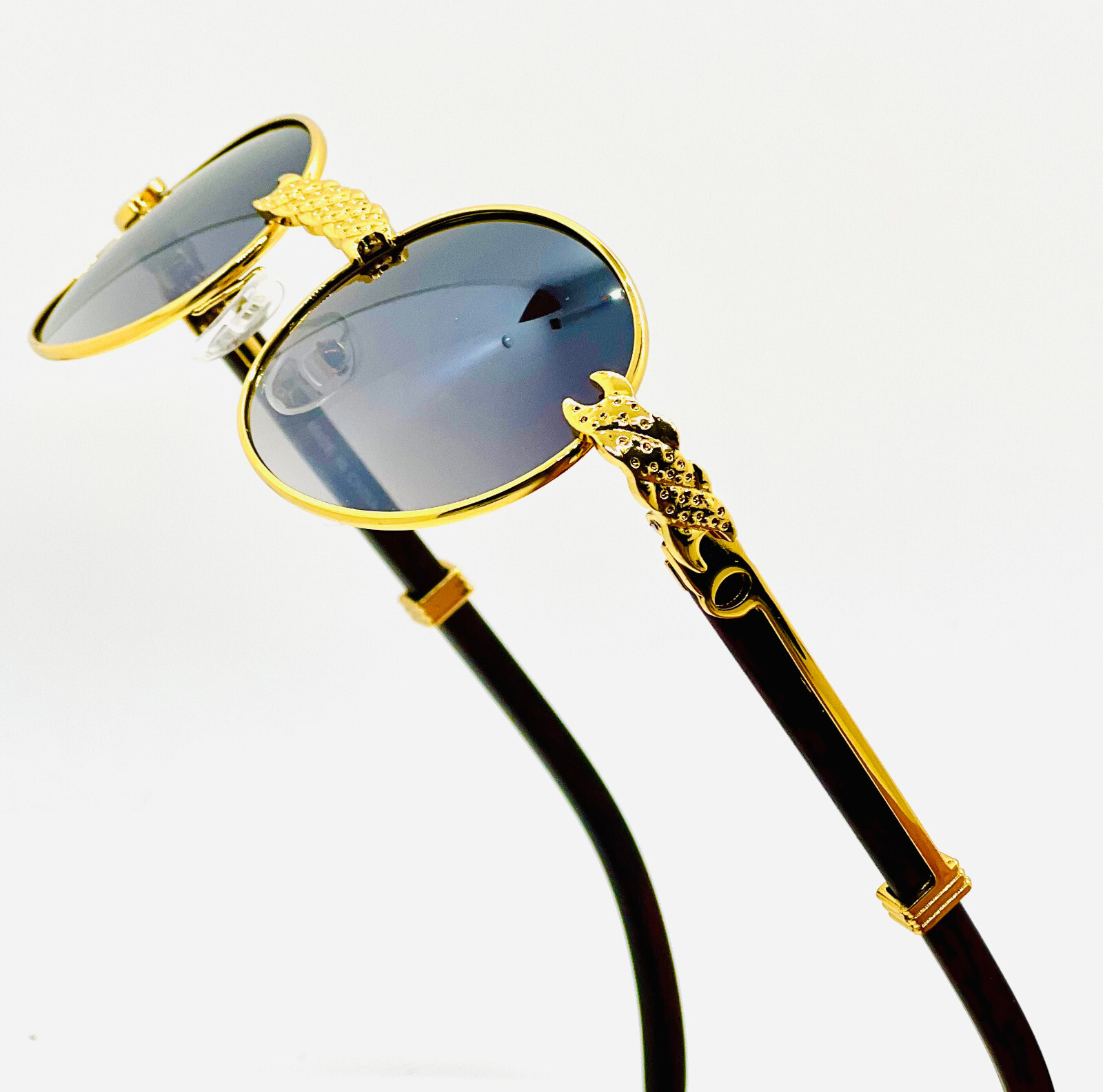 Modern Stylish Sexy Round Mens Womens Very Light Tint Frameless Sun Glasses