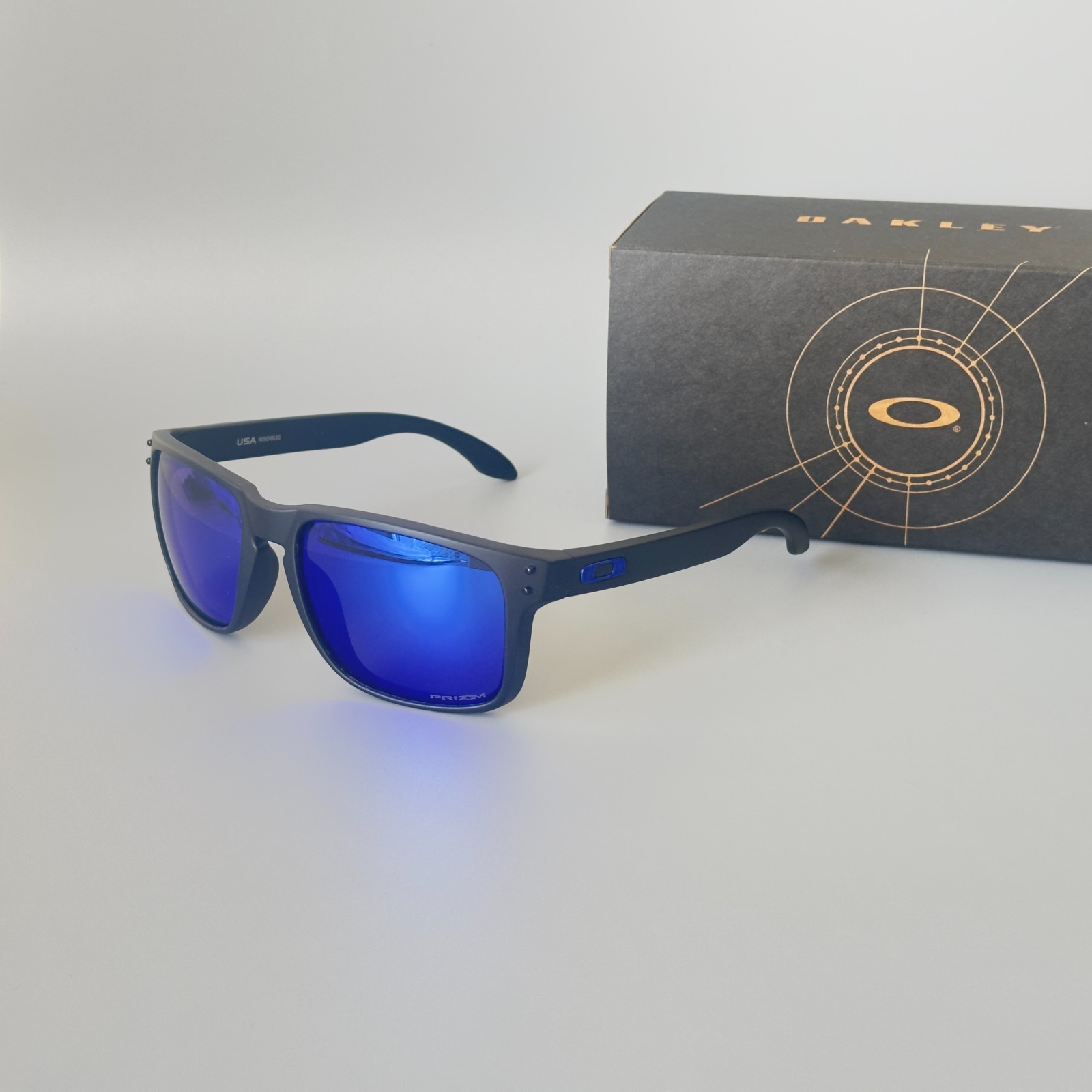 Oakley Holbrook XL OO9417 Black Frame/Blue Polarized Sunglasses