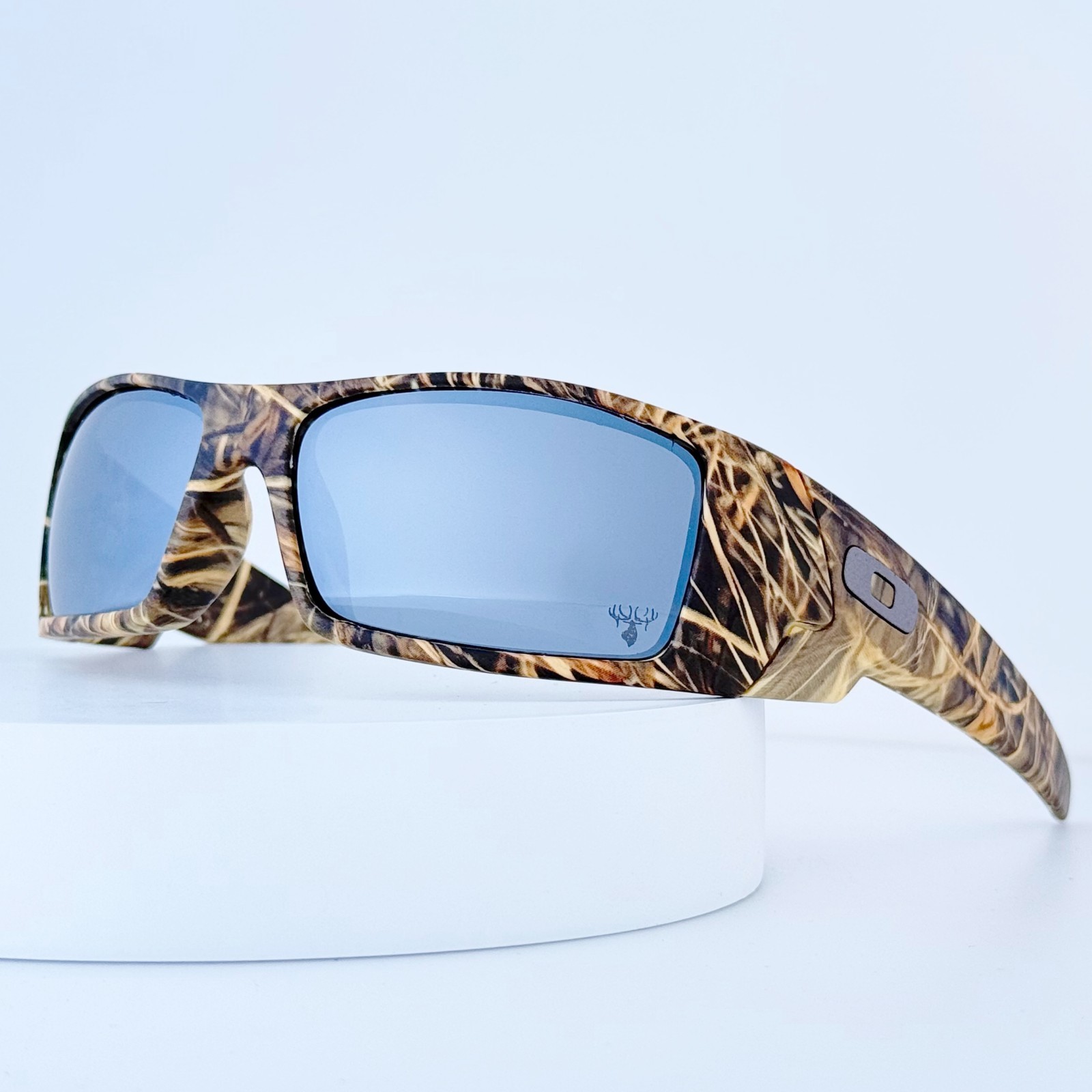 Oakley Gascan Polarized Sunglasses OO9014 Woodgrain Frame Grey Polarized Lens