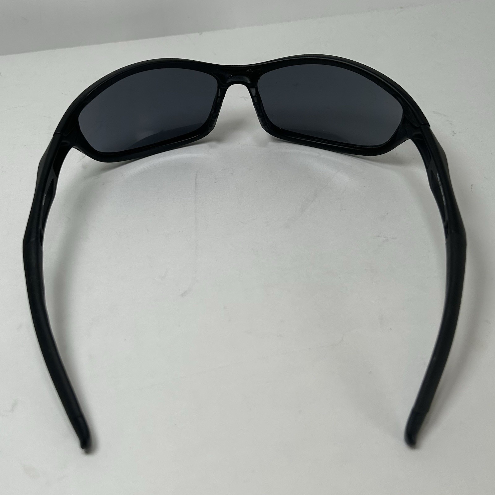 RIVBOS Men’s Polarized Sunglasses Wrap Lightweight Sports Black Frame Black Lens