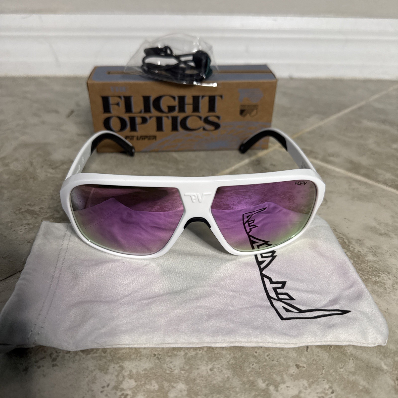 Pit Viper The Exec Flight Optics/HDPV Polarized Purple Lenses NIB RARE