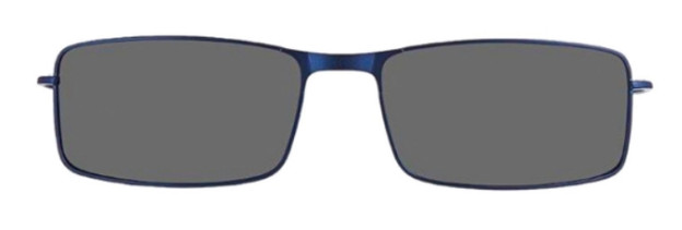 CALLAWAY CA100 Navy Blue 54-19-145 Semi-Rimless Eyeglasses w/Clip-on Sunglasses