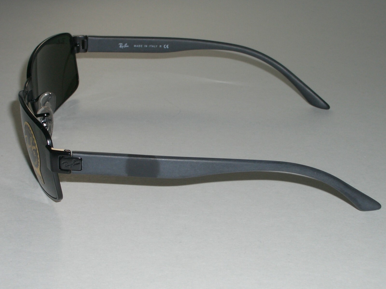 58[]17 RAY BAN RB3272 006 G15 CRYSTAL BLACK SLIM LINE RECTANGULAR SUNGLASSES NEW