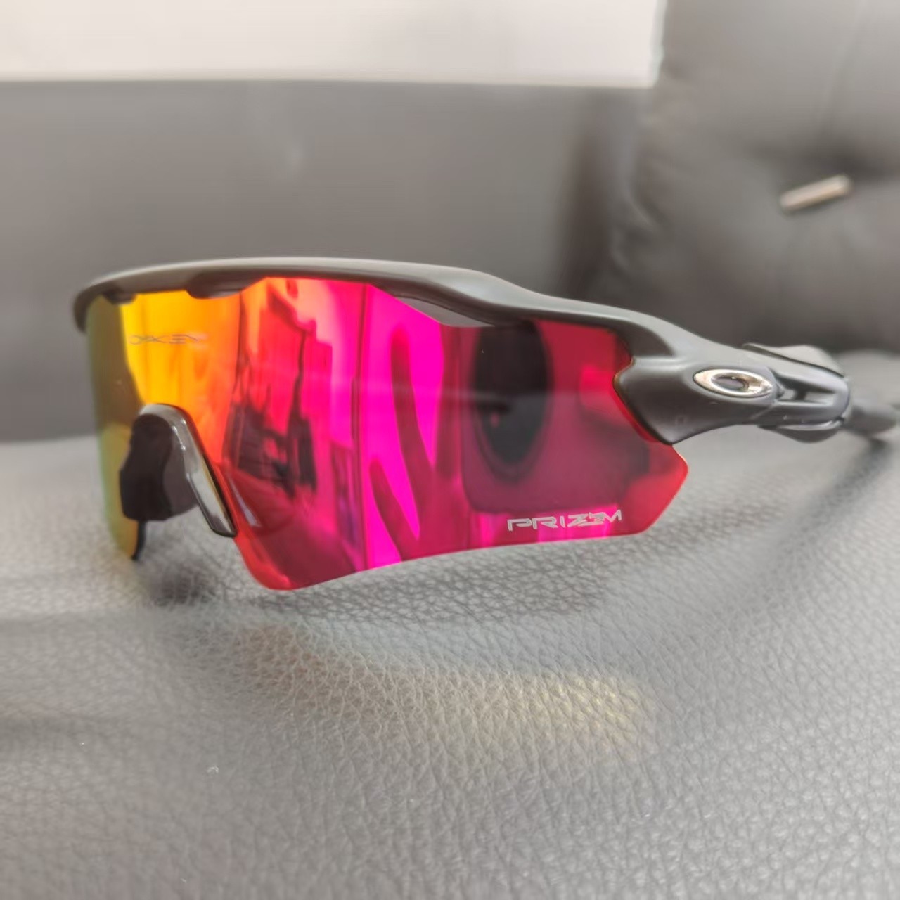 Oakley Radar EV Path OO9208 Sunglasses Matte Black Frame PRIZM Road Ruby