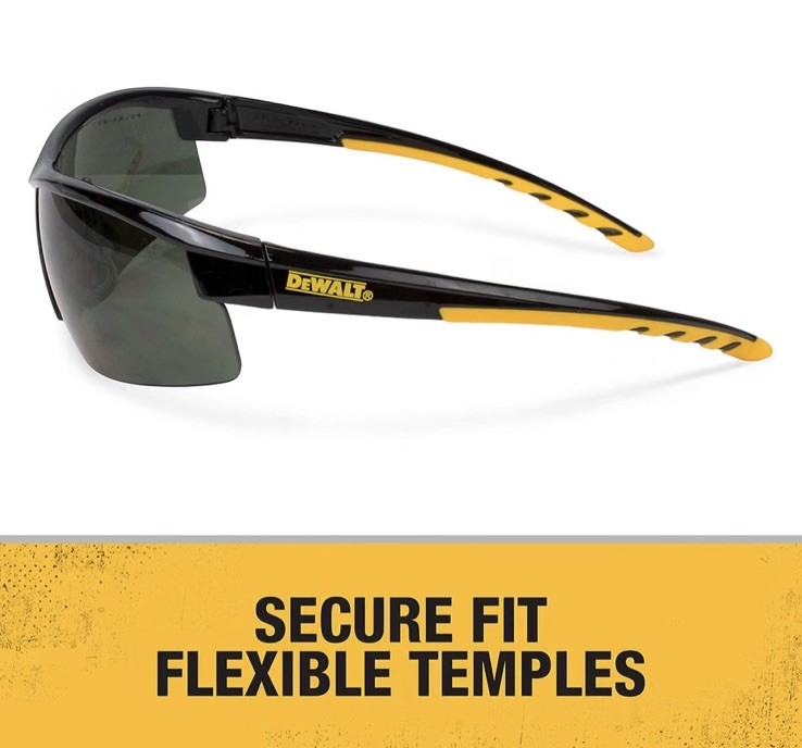 DeWALT Polarized HDP Protective Sunglasses DPG99-2PC Smoke