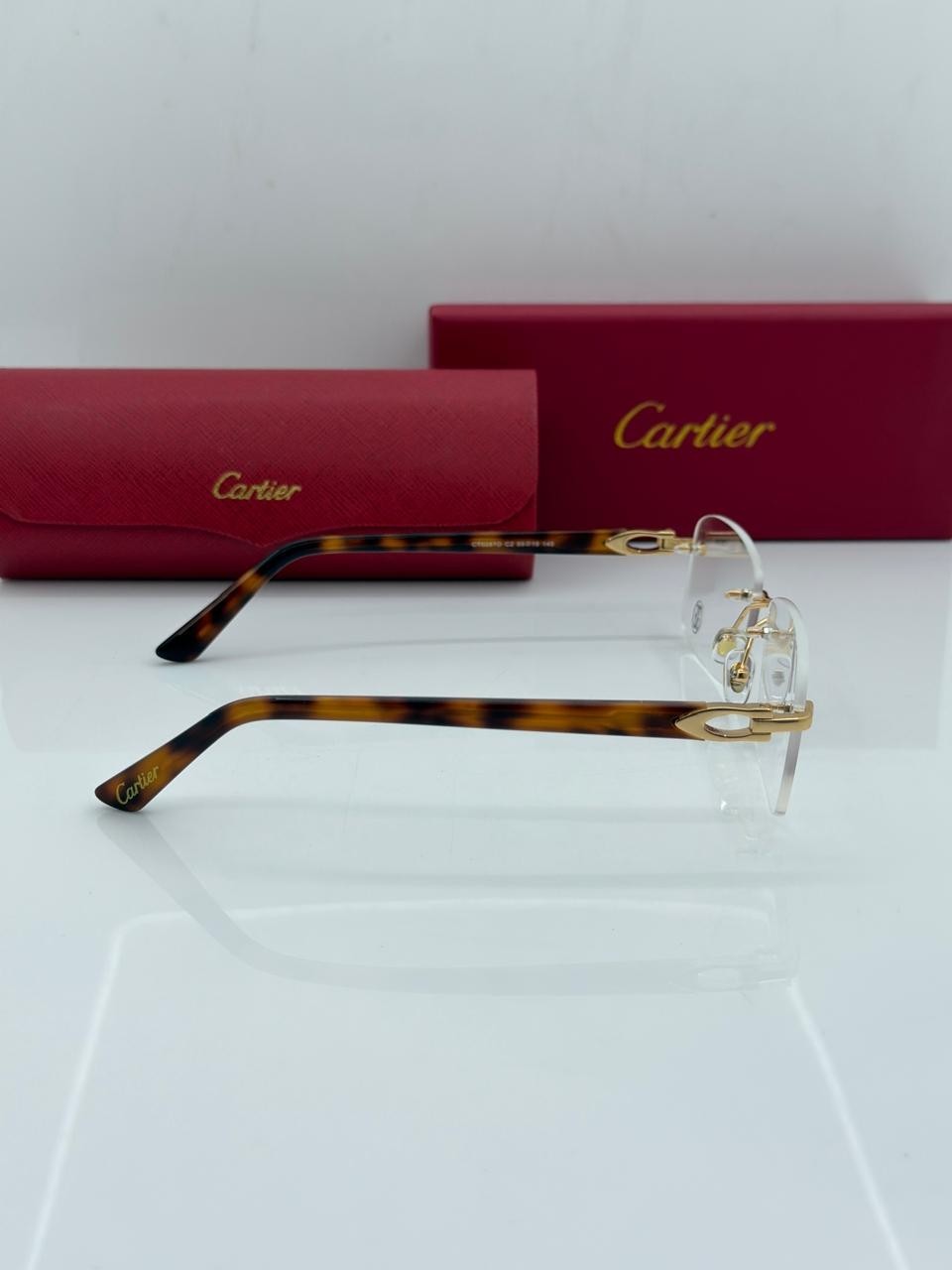 Big C CT2870 Gold/Havana Buffalo Horn Car tier Glasses|US Stock|No Import Fees|