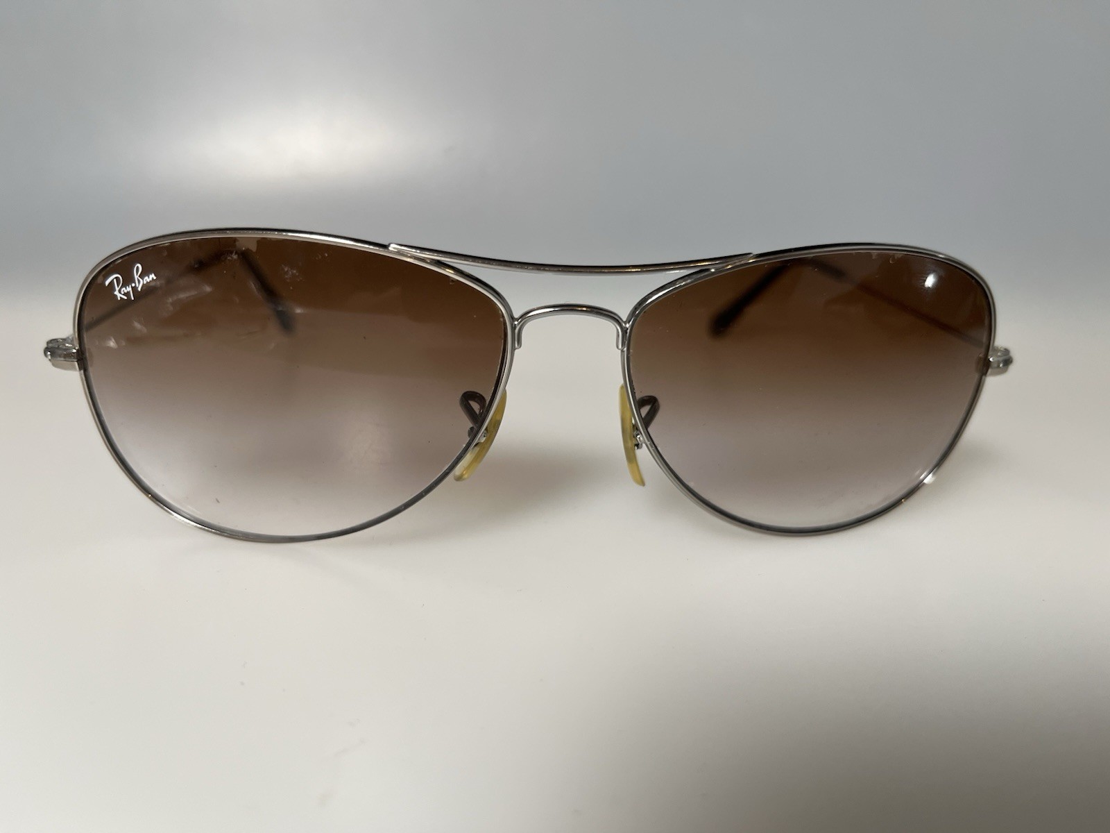 Ray-Ban RB3362 Cockpit 004 Silver Metal Aviator Sunglasses FRAME