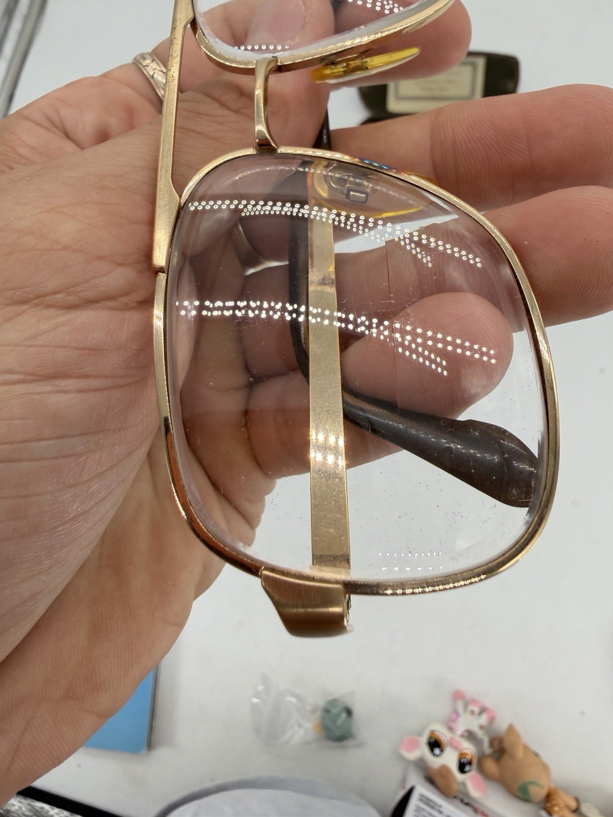 Vintage 1980s Rodenstock Manuel Gold Frame Aviator Eye Glasses 140 – 16mm RARE