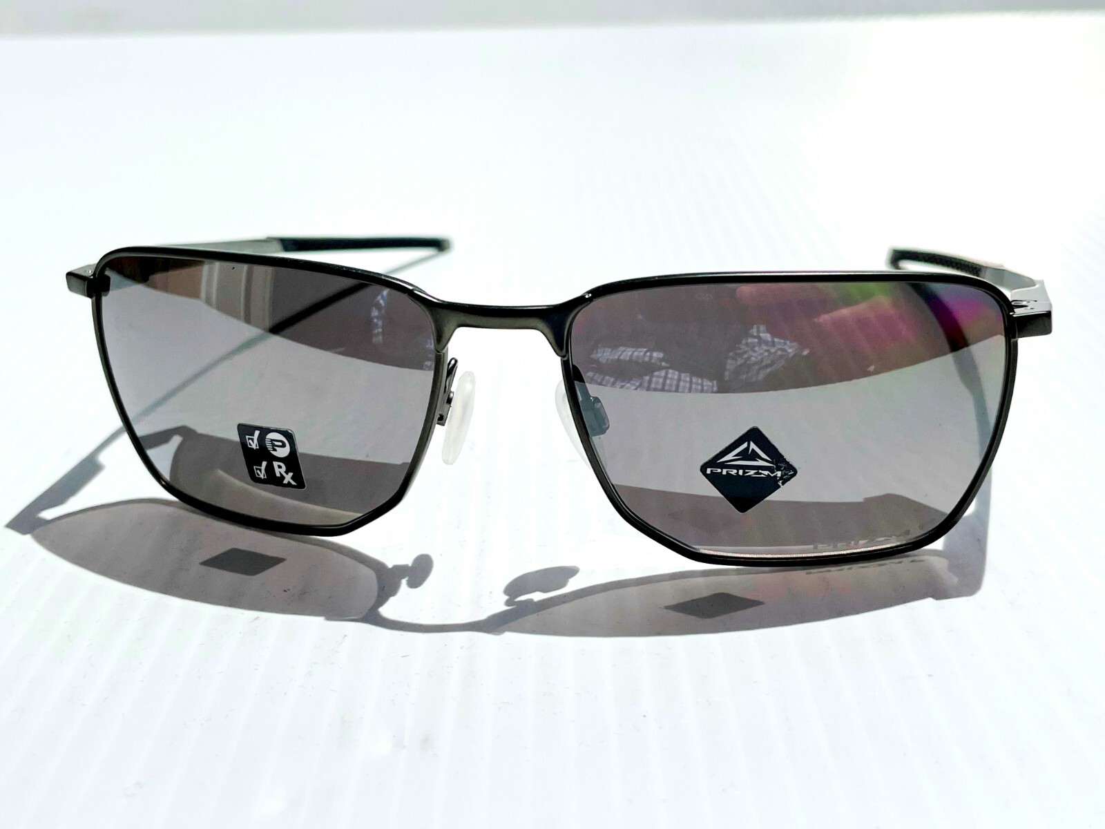 NEW* Oakley EJECTOR Carbon Metal w POLARIZED PRIZM Black Sunglass 4142-03