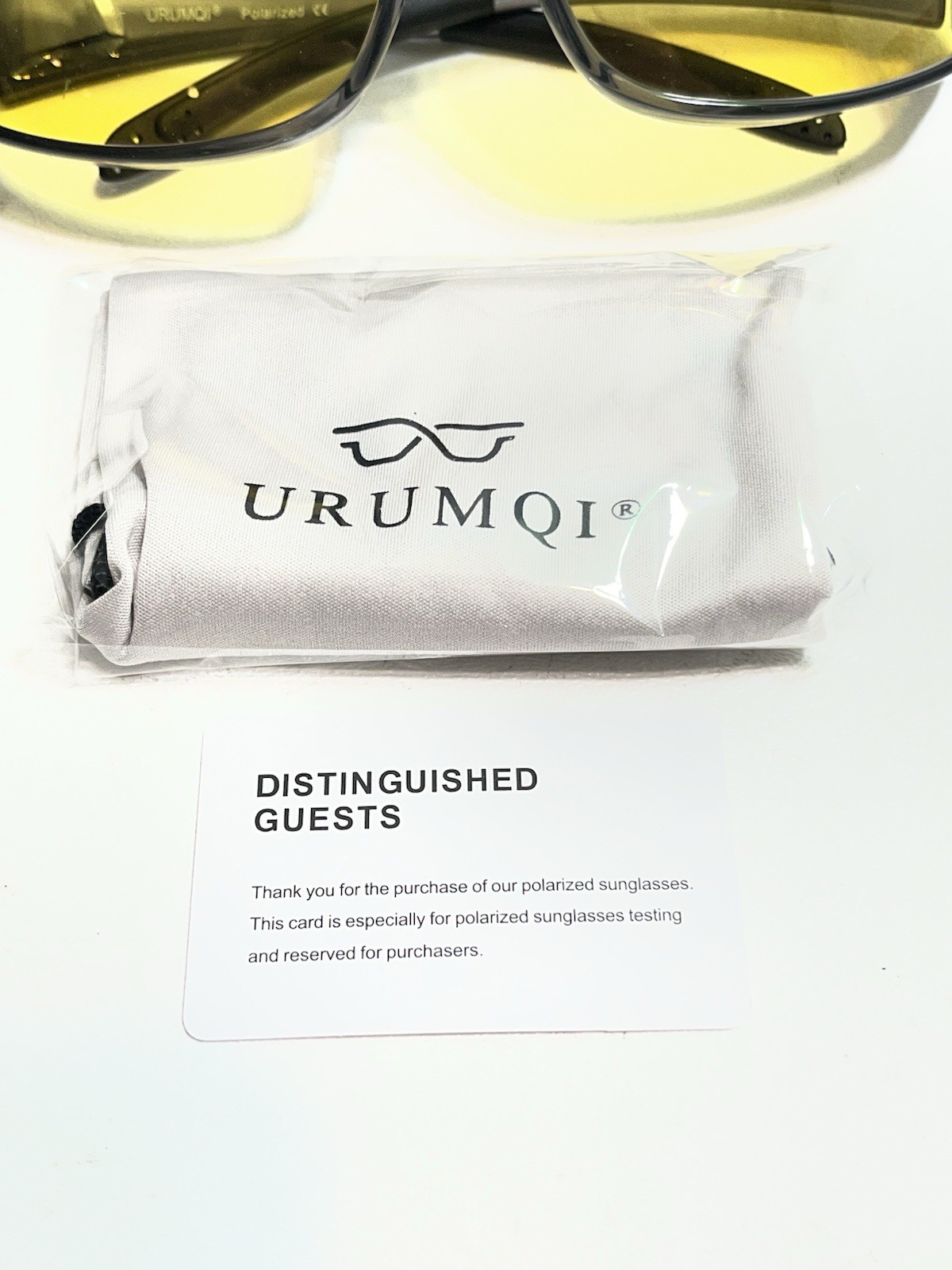 Fit Over Night Driving Wrap Night Vision Yellow Tint Sunglasses Wear Over