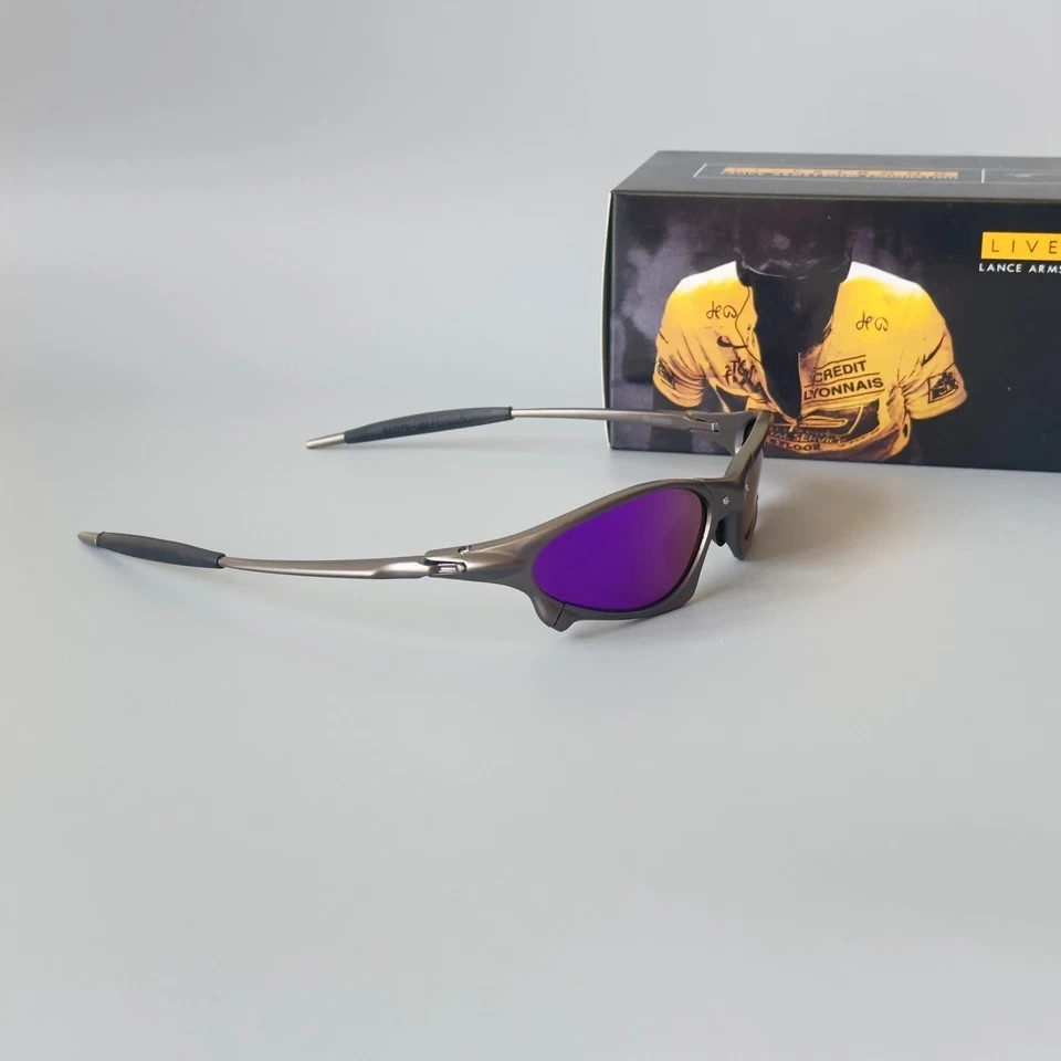 Oakley penny & Juliet X-Mental Sunglasses Purple Lenses/Silver Frames