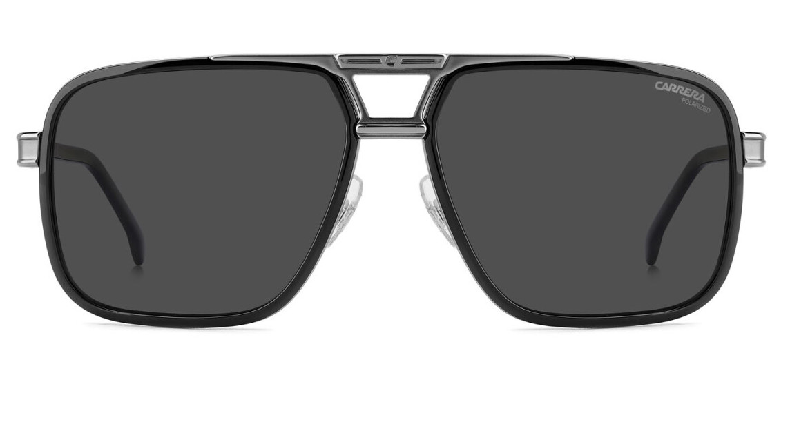 Carrera 1070/S ANS M9Black Ruthenium/Grey Polarized Rectangular Men’s Sunglasses