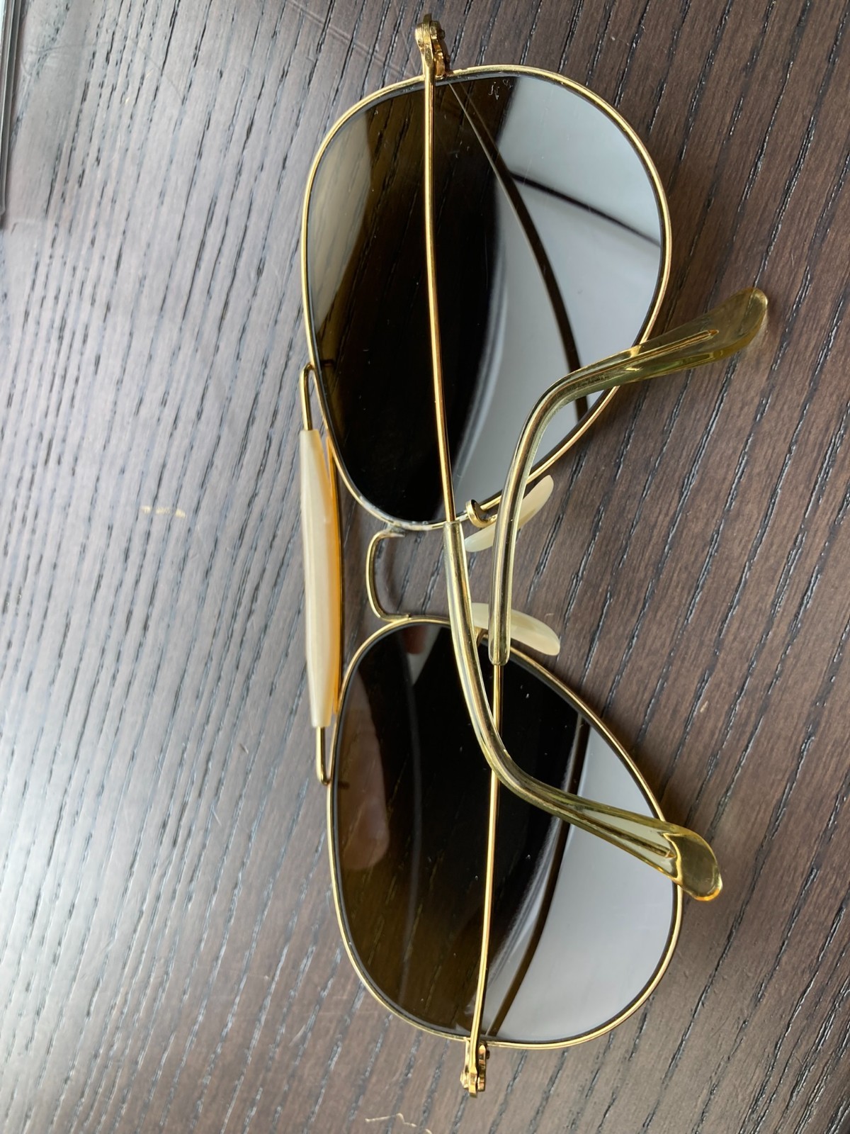 1980’s 62-15mm Vintage B&L RAY-BAN Outdoorsman Aviator Sunglasses Brown Lens SEE