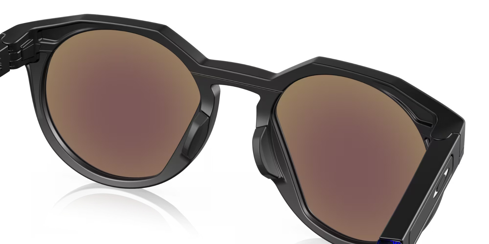 Oakley POLARIZED Sunglasses HSTN OO9242-0452 Black Frame Blue Prizm Sapphire