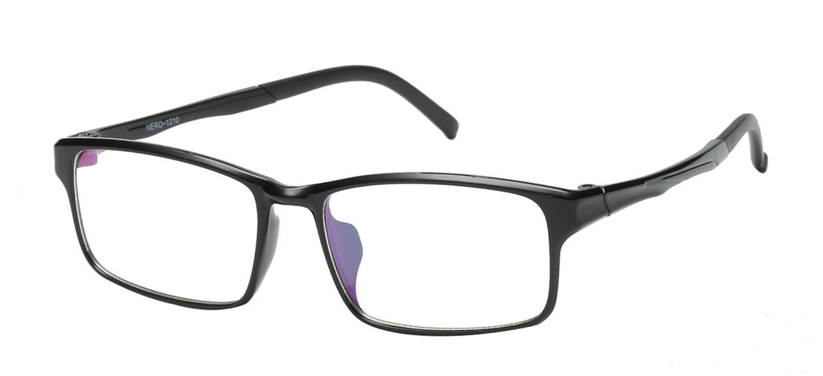 New Lightweight Polycarbonate Frame Sporty Unisex Clear Lens Glasses Nerd 1210