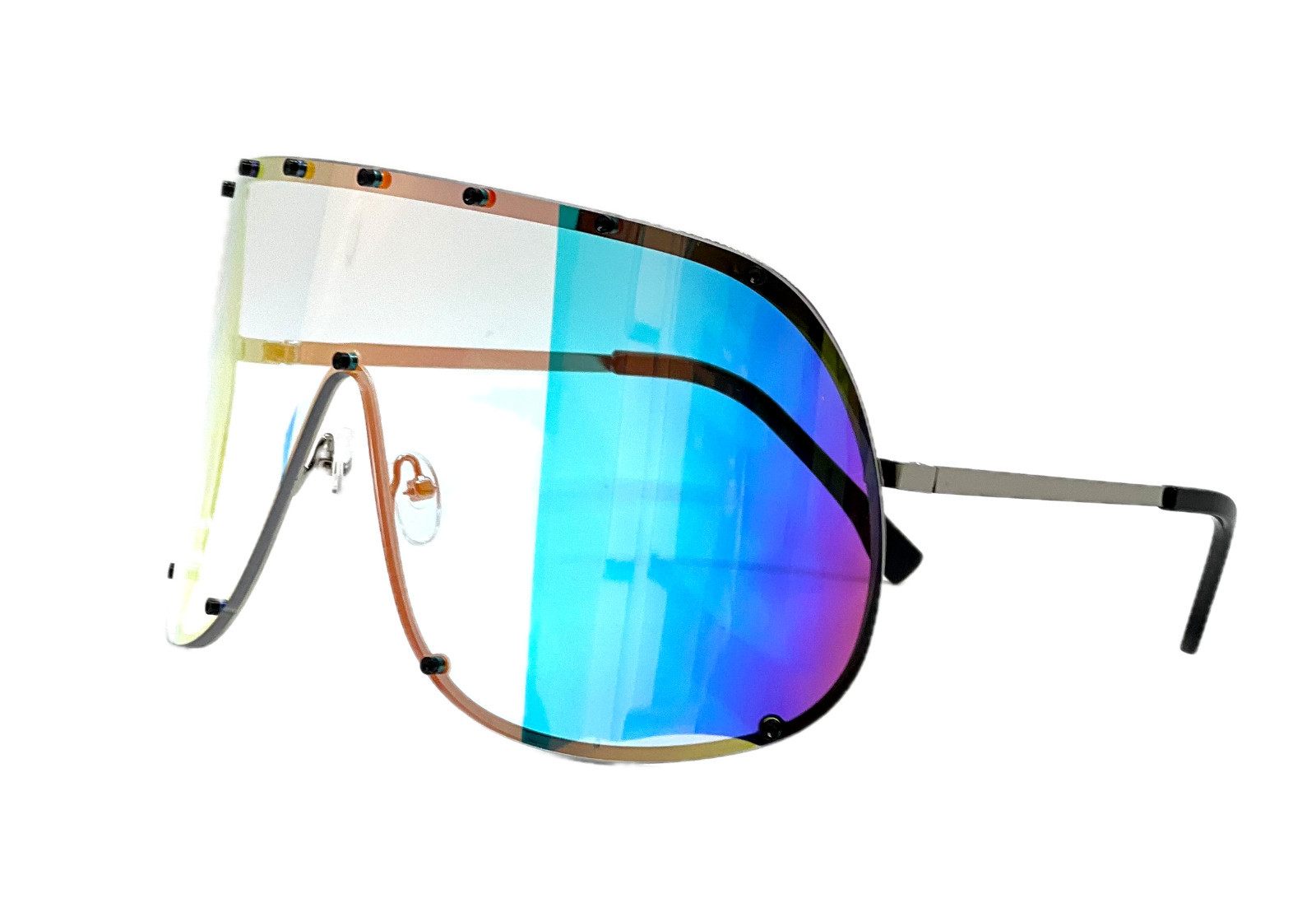 Fashion Oversized Luxury Sunglasses for Women Men One-piece Lens Frame Uv400 New