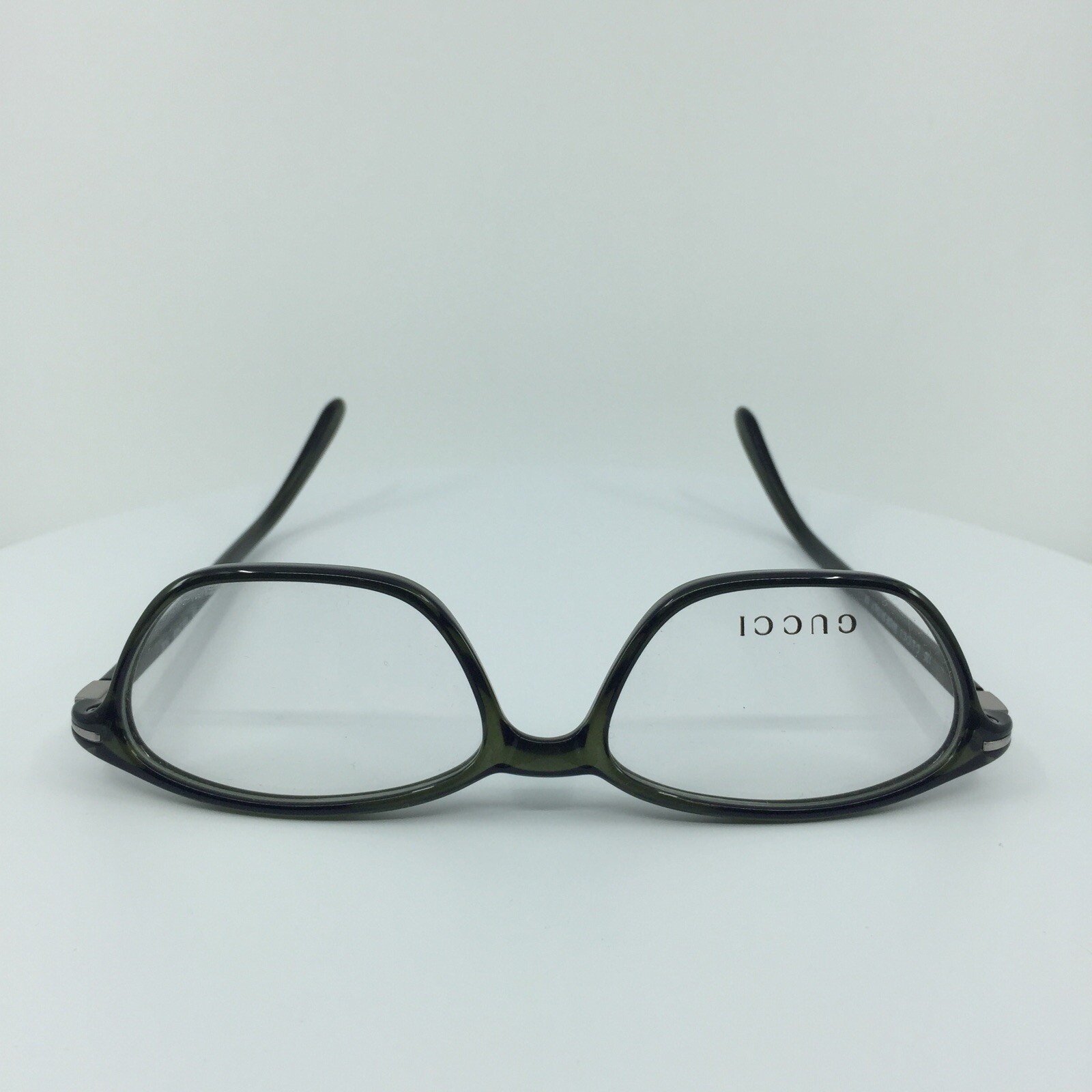 New Vintage GUCCI 2428 Eyeglasses GG 2428 C. 5UE Translucent Green 49-15mm Italy