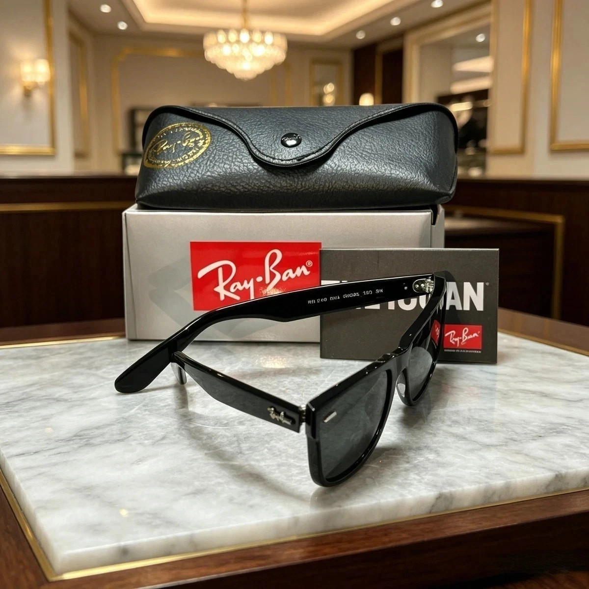 Ray-Ban RB2140 Wayfarer Classic Sunglasses Sunglass Black Frame Black Lens 50mm