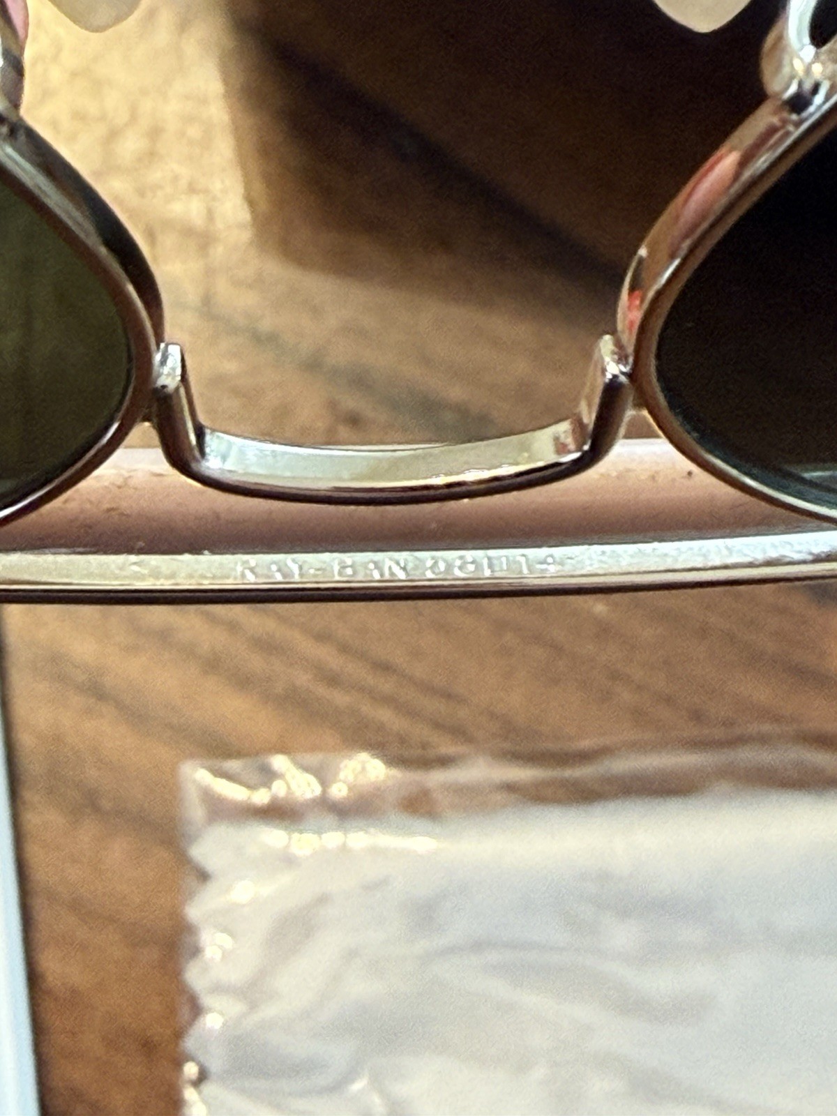 Ray-Ban RB3030 Outdoorsman L0216 Gold Aviator Sunglasses 58-14 Made Italy