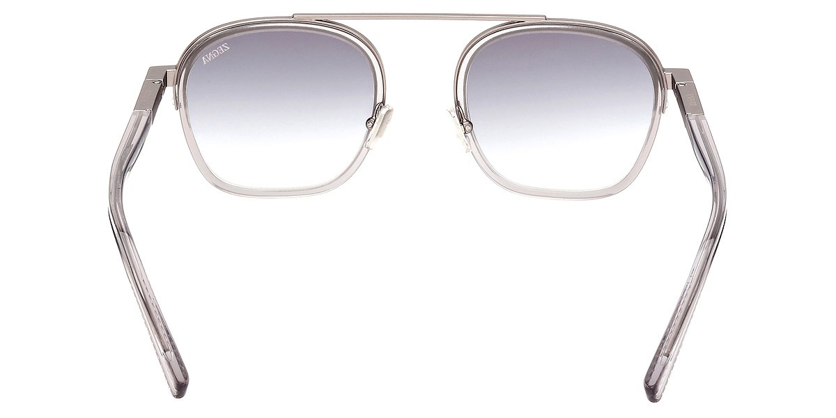 Ermenegildo Zegna EZ0231 Sunglasses Men Shiny Gray 51mm New 100% Authentic