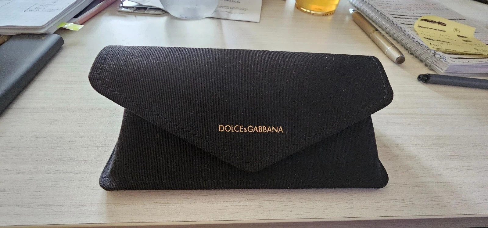 Dolce & Gabbana Sunglasses DG2305 02-87 44mm Gold / Dark Grey Lens