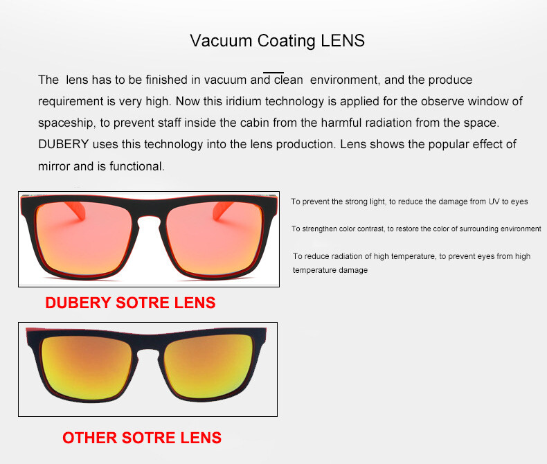 DUBERY Mens Polarized Sunglasses Outdoor Sports Driving Fishing Shades Glasses