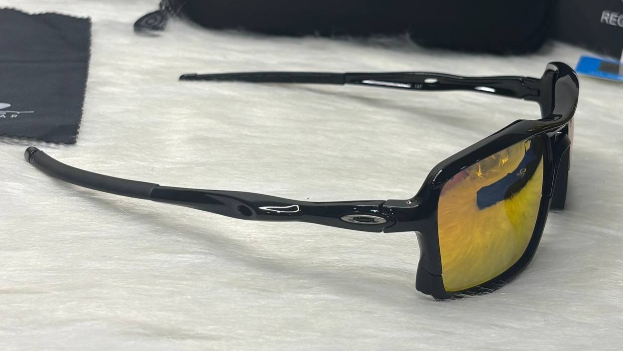 NWB Oakley Triggerman Sunglasses OO9314 Polished Black/Red Ruby Iridium Asian