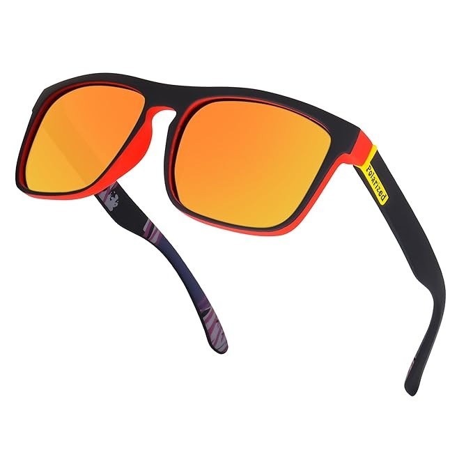 UV Protective Safety Sunglasses Light Sport Work Eyewear Square Polarized Lens