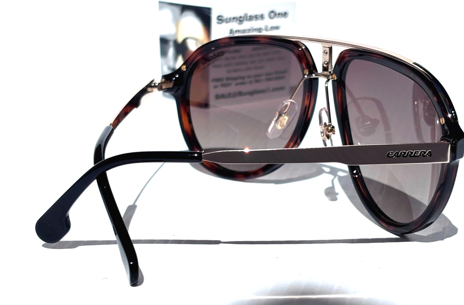CARRERA Havana Gold & Tortoise Frame Gradient Brown Sunglass CA1003/SSAM 02IK