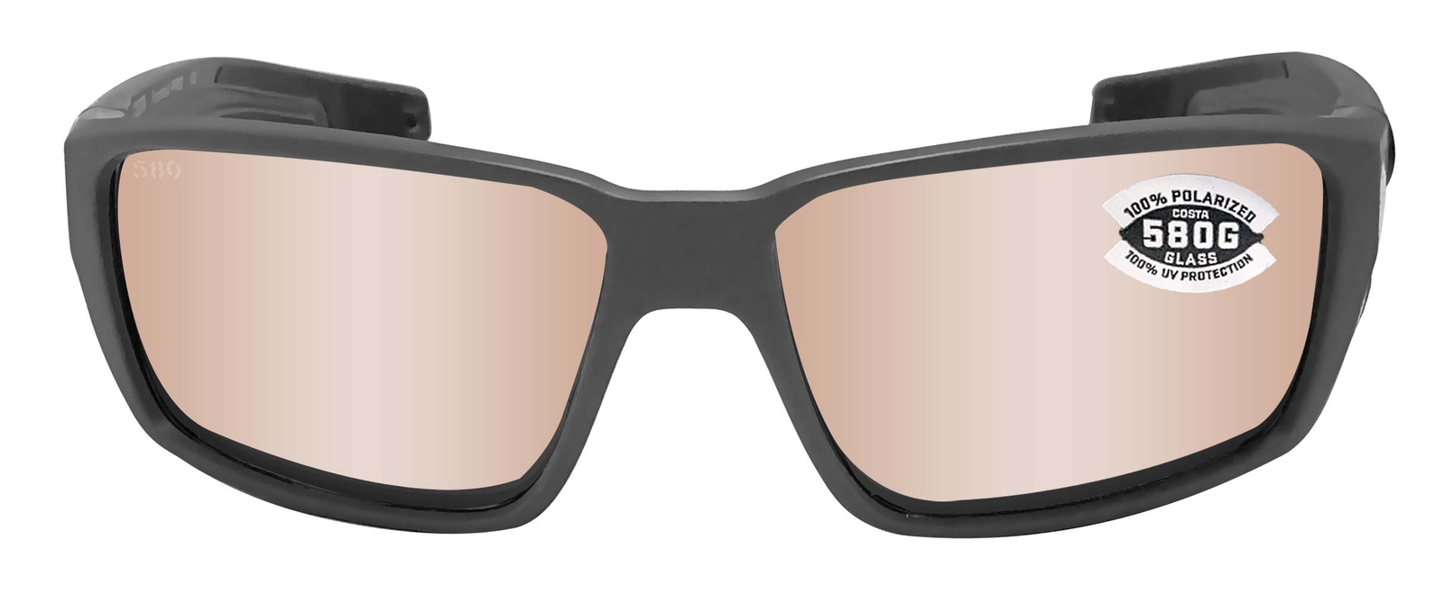 Costa Del Mar Fantail Pro sunglasses Gray Copper Silver Mirror 580 Glass Lens
