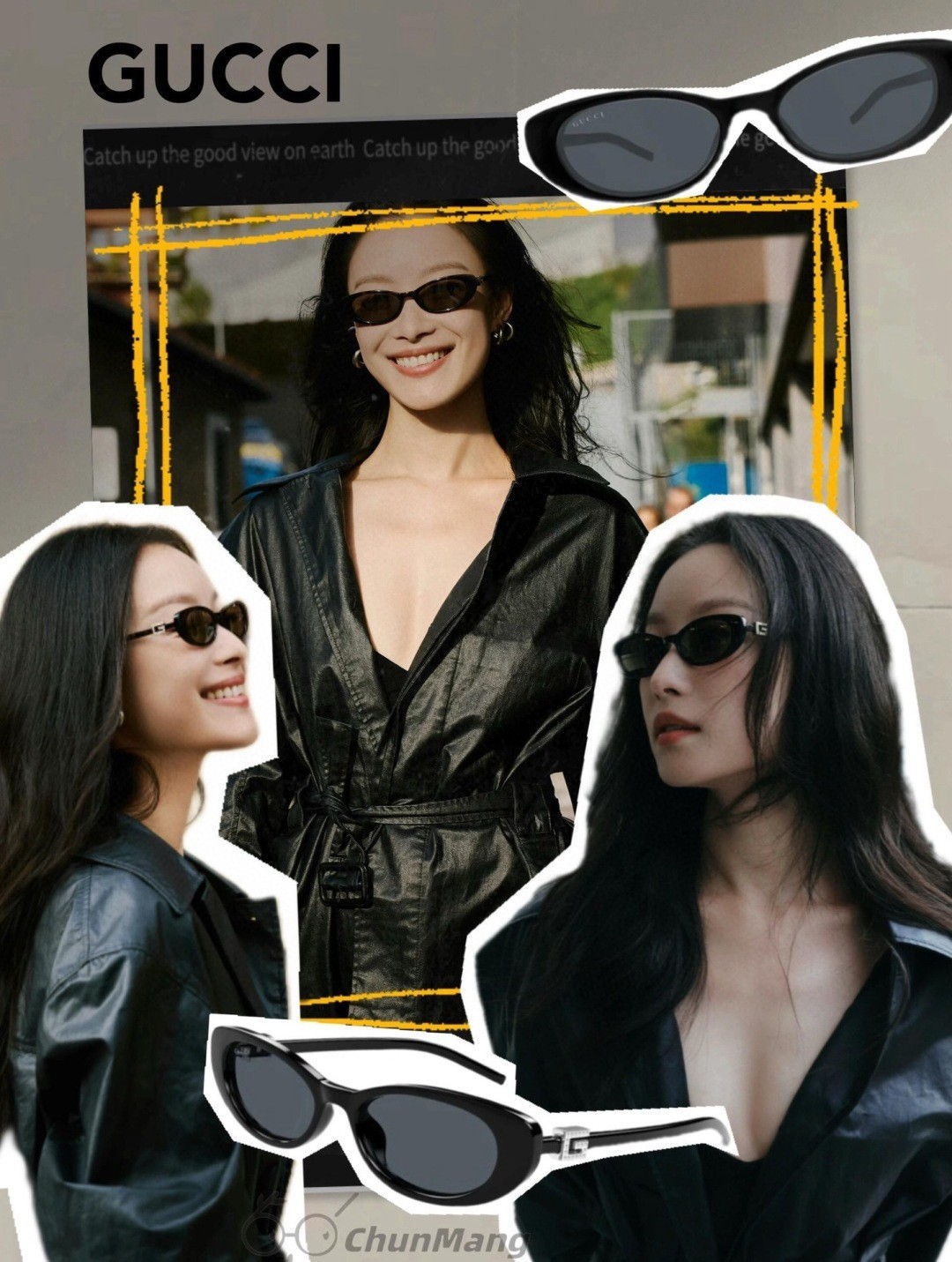 NEW HOT GUCCI MODEL:GG1680S SIZE:52口17-140