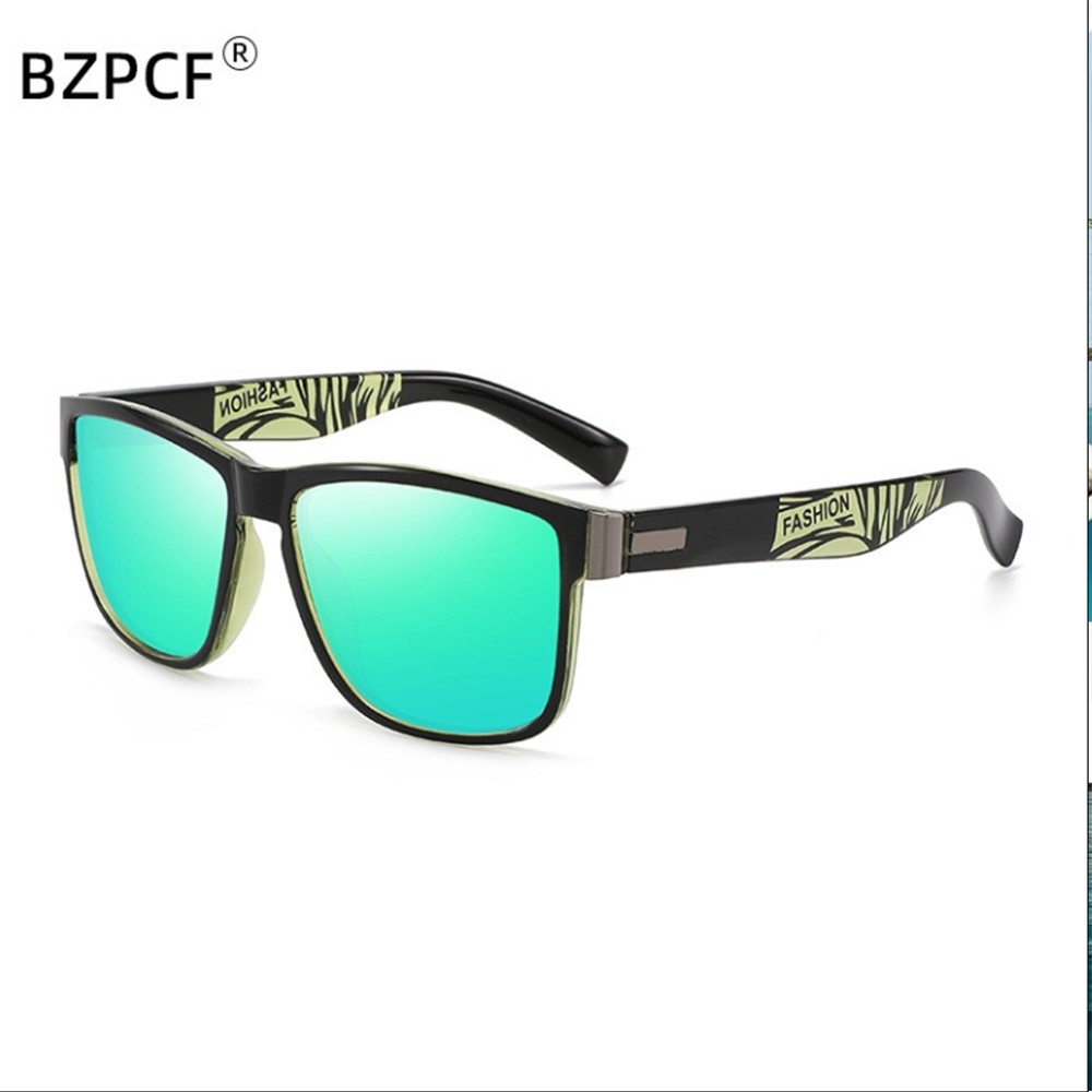 Men Women Tinted Myopia Nearsighted Glasses Square Frame Sunglasses -0.5 to -6.0