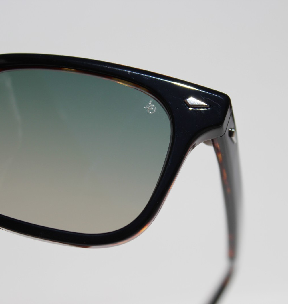 AMERICAN OPTICAL Tournament POLARIZED Sunglasses Black Tortoise/Green ST EGN-P