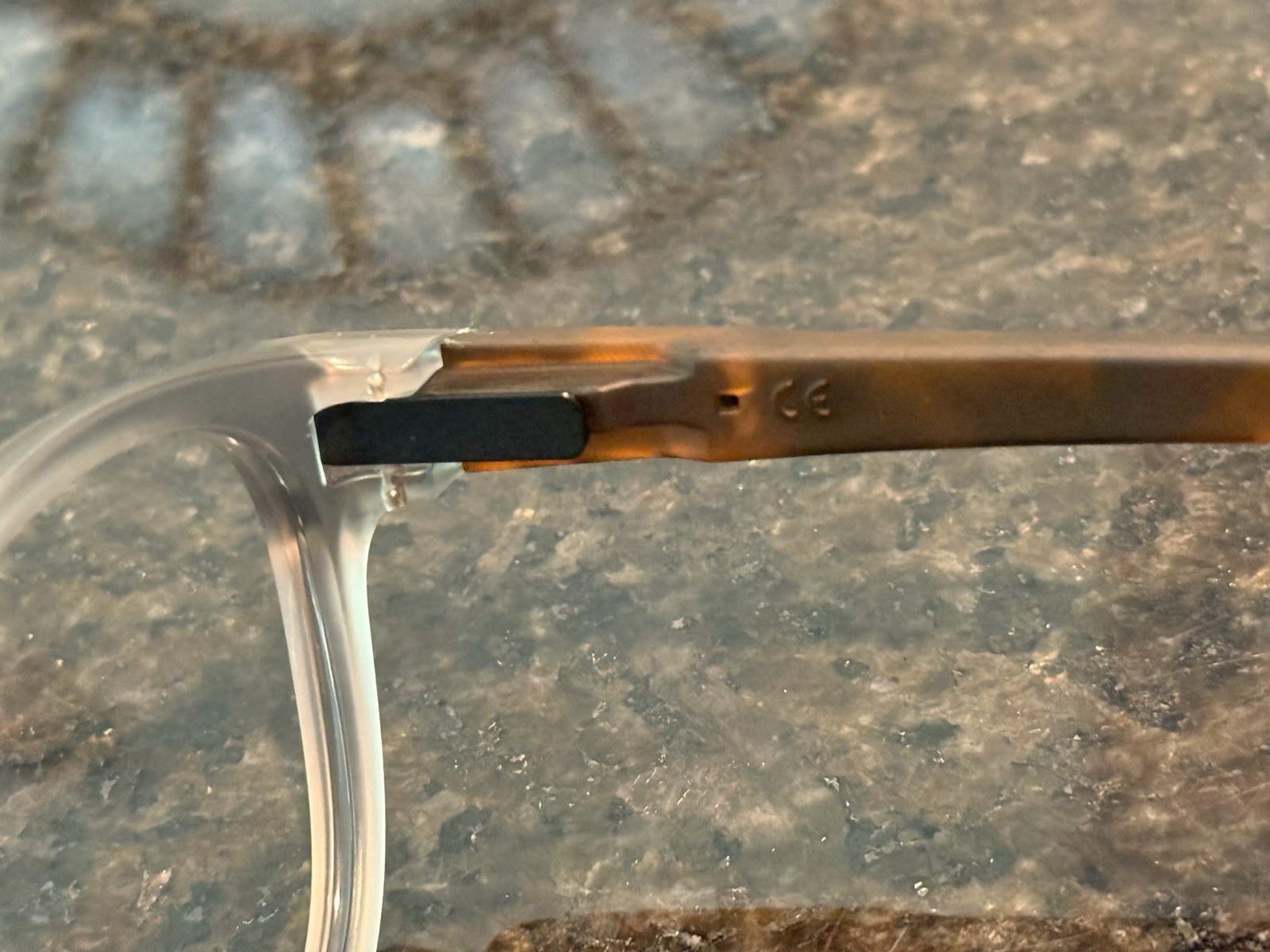 Custom Oakley Latch Sunglasses Matte Smoke Center Frame / TORTOISE Arms 53mm