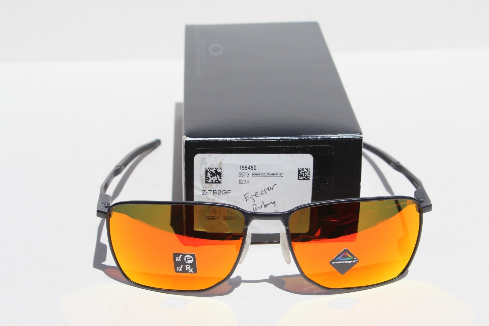 OAKLEY Ejector Sunglasses Satin Chrome/Prizm Sapphire OO4142-04 NEW