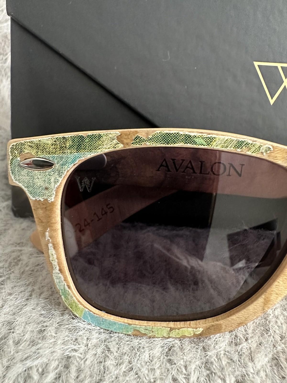 Deadstock Woodzee Avalon Skateboard Sunglasses + Rare Origami Case Full Set NEW