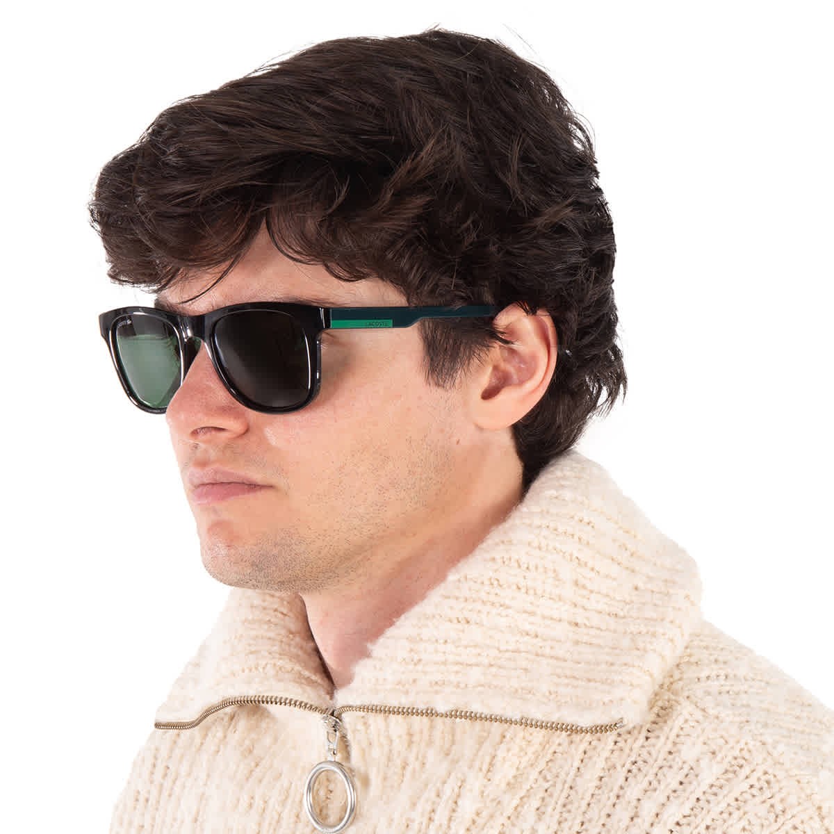 Lacoste Green Square Unisex Sunglasses L969S 001 54 L969S 001 54